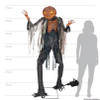 7 ft. Animated Light-Up Talking Scorched Scarecrow with Fog Machine Halloween Prop