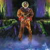 6 Ft. Animated Yellow & Black Snippers the Circus Evil Clown with Light-up Eyes & Sound Halloween Prop Decor