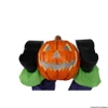 5 ft. Animated Light-Up Upside-Down Clown with Jack-O'-Lantern Halloween Pop Decoration