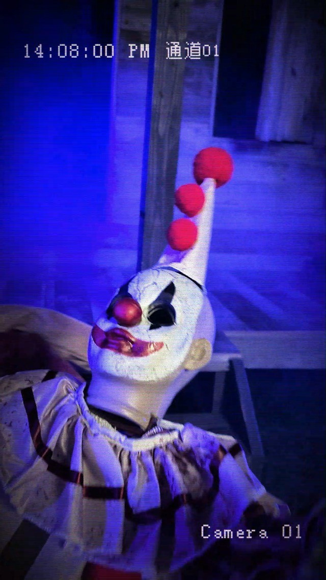Animated Macabre Clown-Go-Round Circus Clown Merry-Go-Round Halloween Prop Decor
