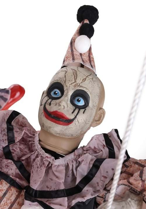 Animated Macabre Clown-Go-Round Circus Clown Merry-Go-Round Halloween Prop Decor