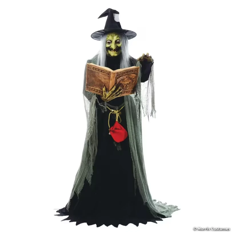 Life Size Animated Wicked Witch Speaking Spells Talking Moving Halloween Prop