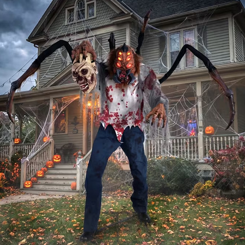 7 Ft. Animated Spider Guy Monster Dr. Fangor