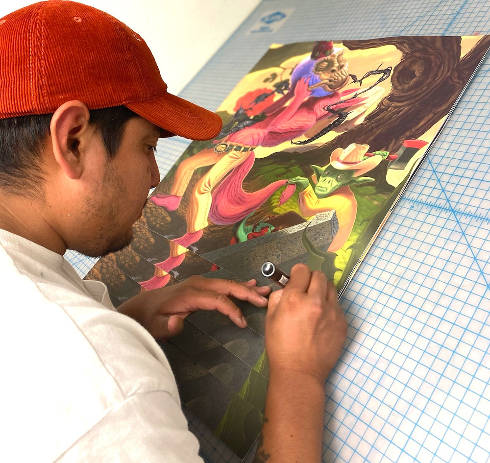 Desinformado y El Informado (Hand Embellished) by OTISWOODS