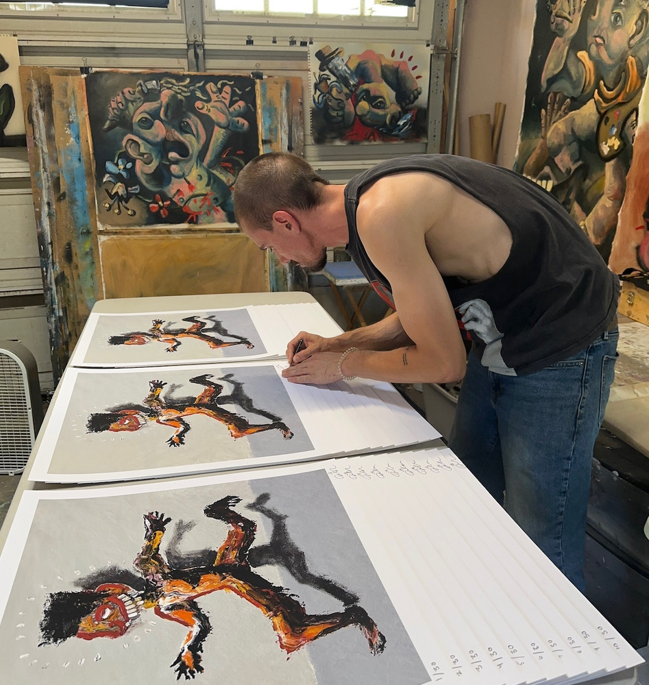 “ALMOST THERE (RUNNING MAN)” by Jerry Blessing Jr.