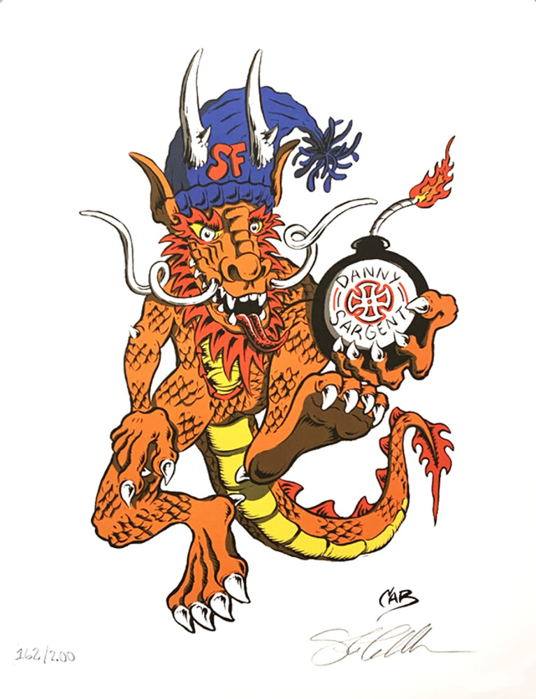 スティーブ・キャバレロ  イラスト　Steve Caballero CAB Dragon Bomber by Steve Caballero