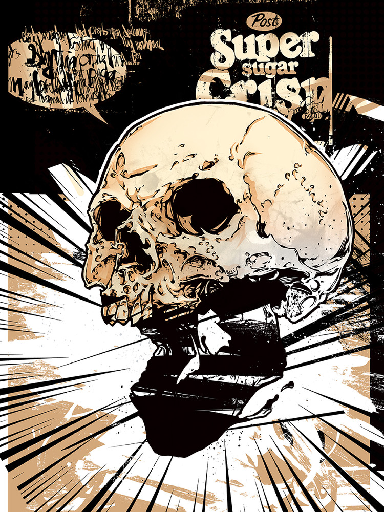 Sugar Crisp Skull by Tanner Goldbeck
