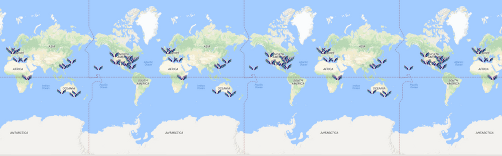 Check out the Worldwide Map of Colette Miller's GLOBAL ANGEL WINGS PROJECT