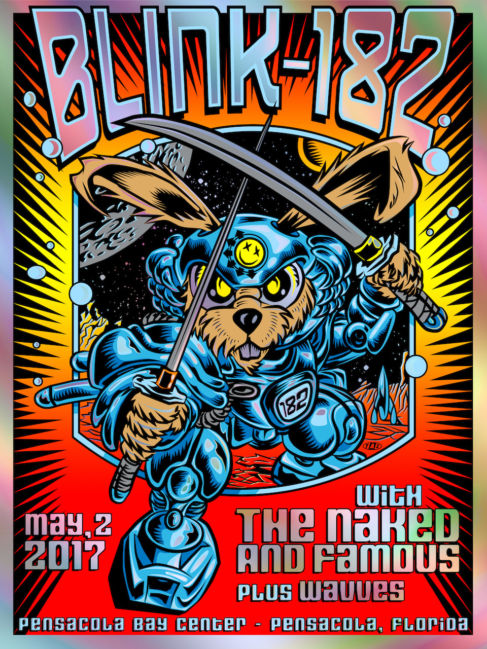 BBLINK 182 ROBO RABBIT (Foil Edition) by Jim 