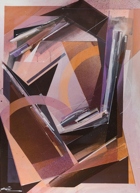 Fracturist first (painting) by Augustine Kofie