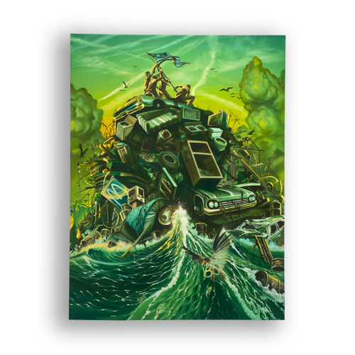 GarbageIsland (canvas edition) by MEAR ONE