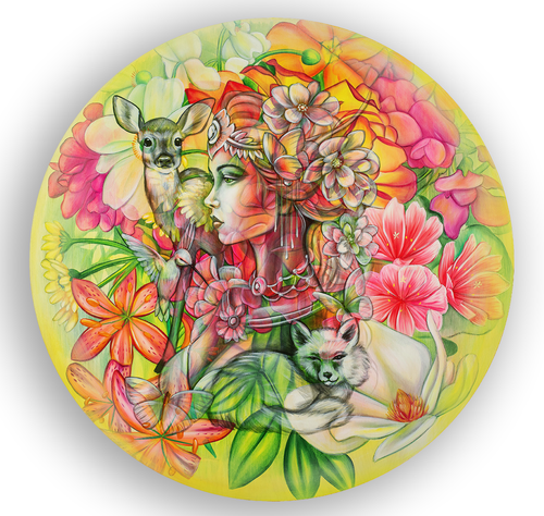 Come Sit By My Garden (Embellished) by Amanda Lynn