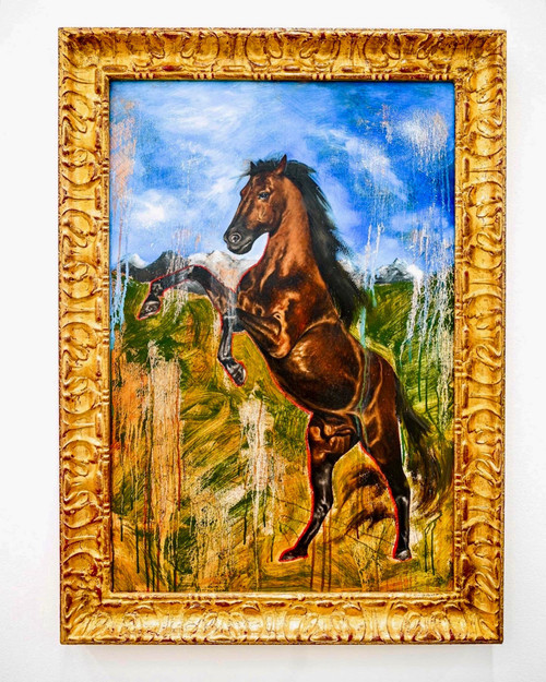 I’m not a horse, I’m a stallion (painting) by Isaac Pelayo 