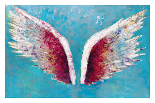 Wings (on red) by Colette Miller