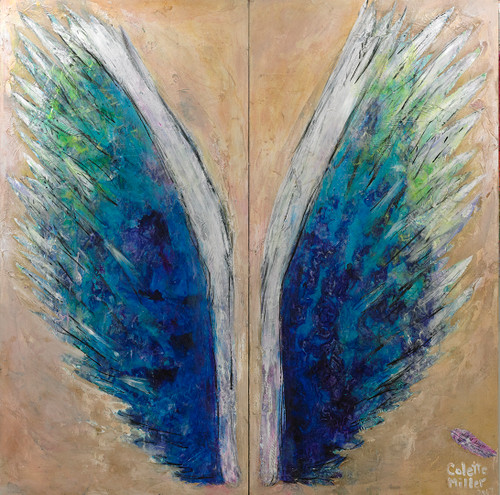 Wings on Sand by Colette Miller