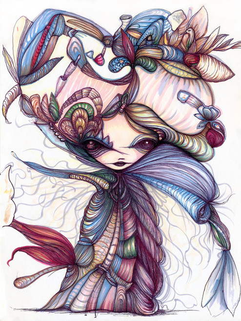 Winter Flower Sorceress by Gloria Muriel