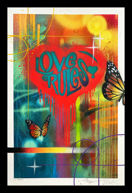 “Styles of Love” variations by RISK x TAZ (Hand Painted Multiples)