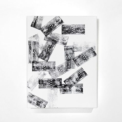 1992 - 18 Diamond dusted Food Stamps by Castro Frank