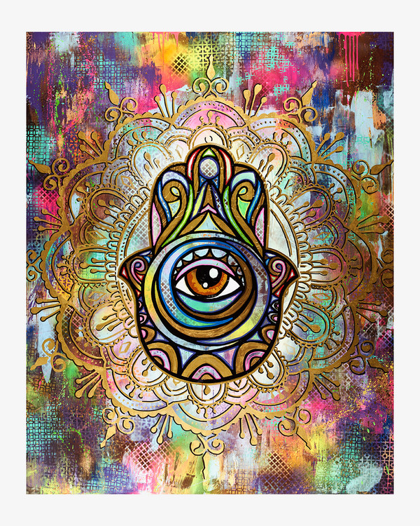 Glowing for Love Hamsa by Shlome