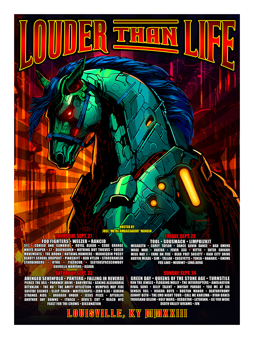 T.A.Z. Rockポスター
1996年製シルクスクリーン 90's Silkscreen Rock Poster By T.A.Z | ビリケン商会