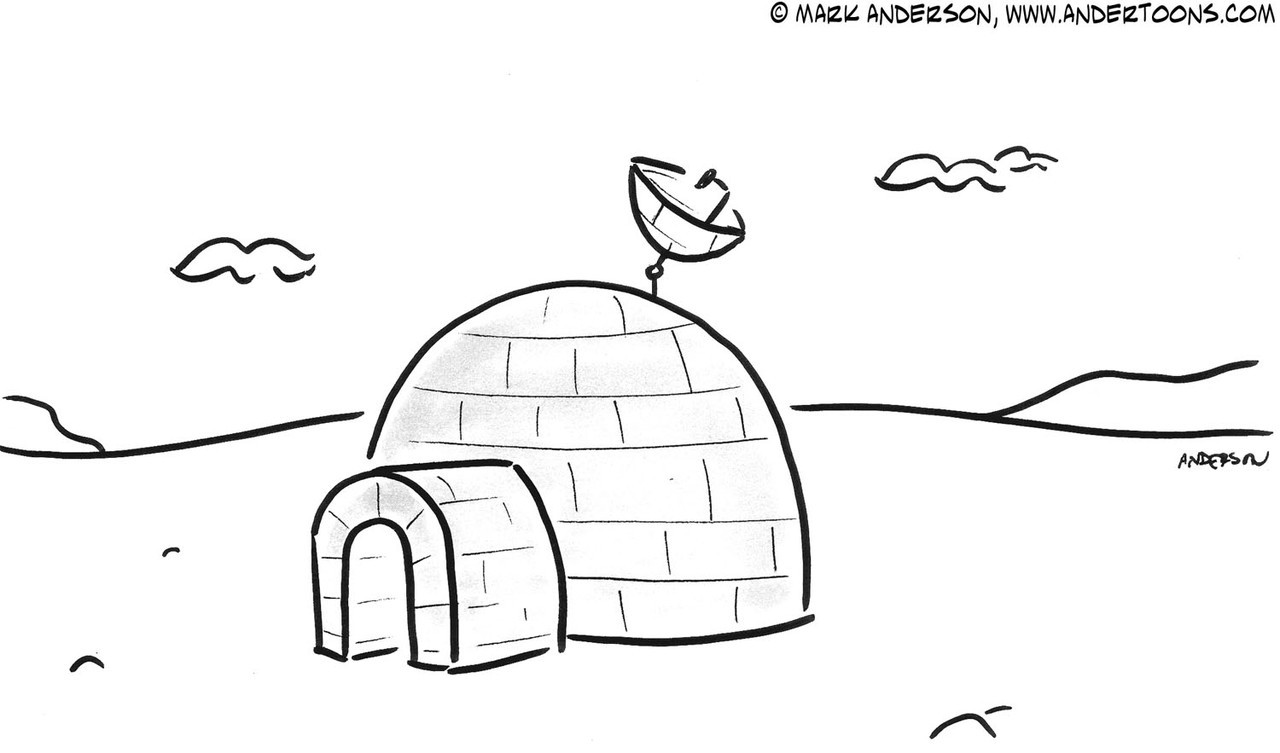 Igloo Drawing - How To Draw An Igloo Step By Step