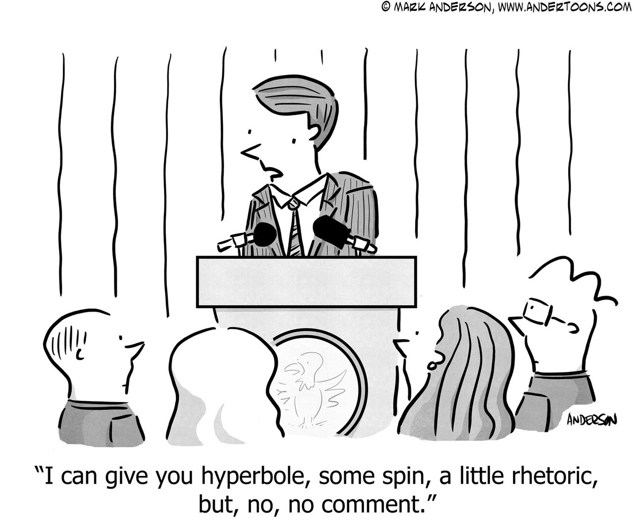 hyperbole cartoon