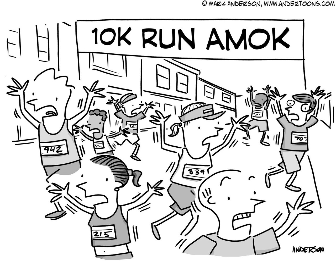 Running Cartoon 7317 ANDERTOONS