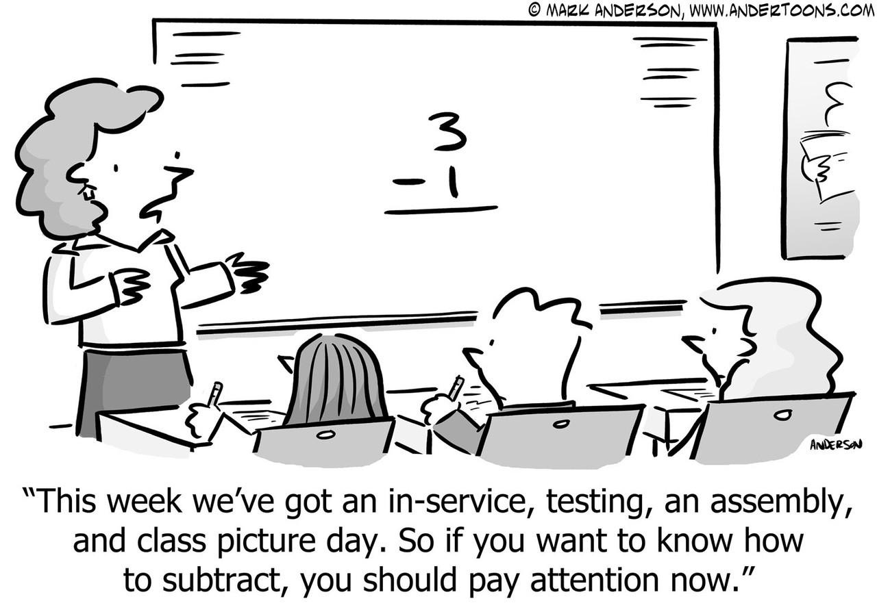 math test cartoon