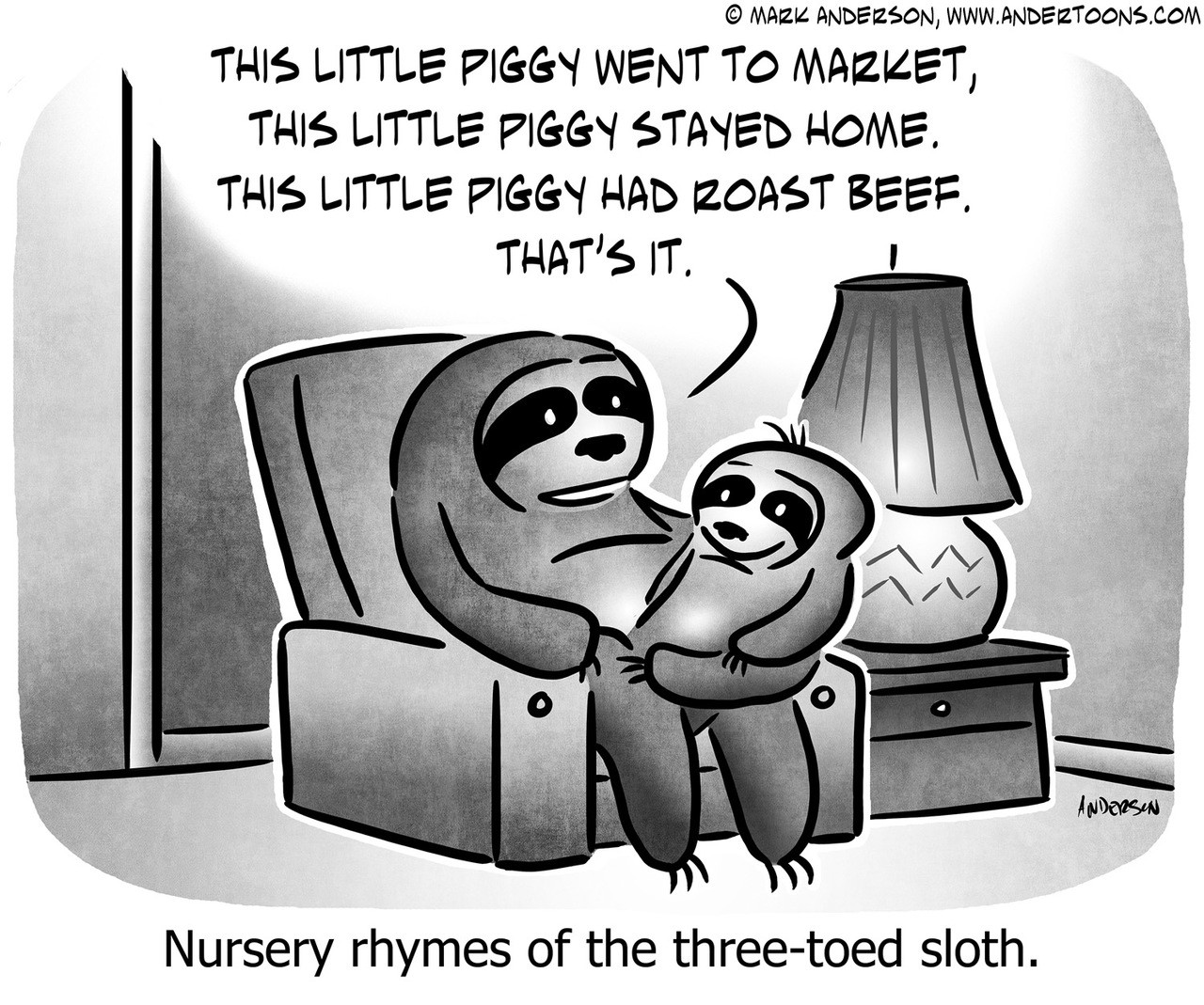 Sloth Cartoon 8244 Andertoons