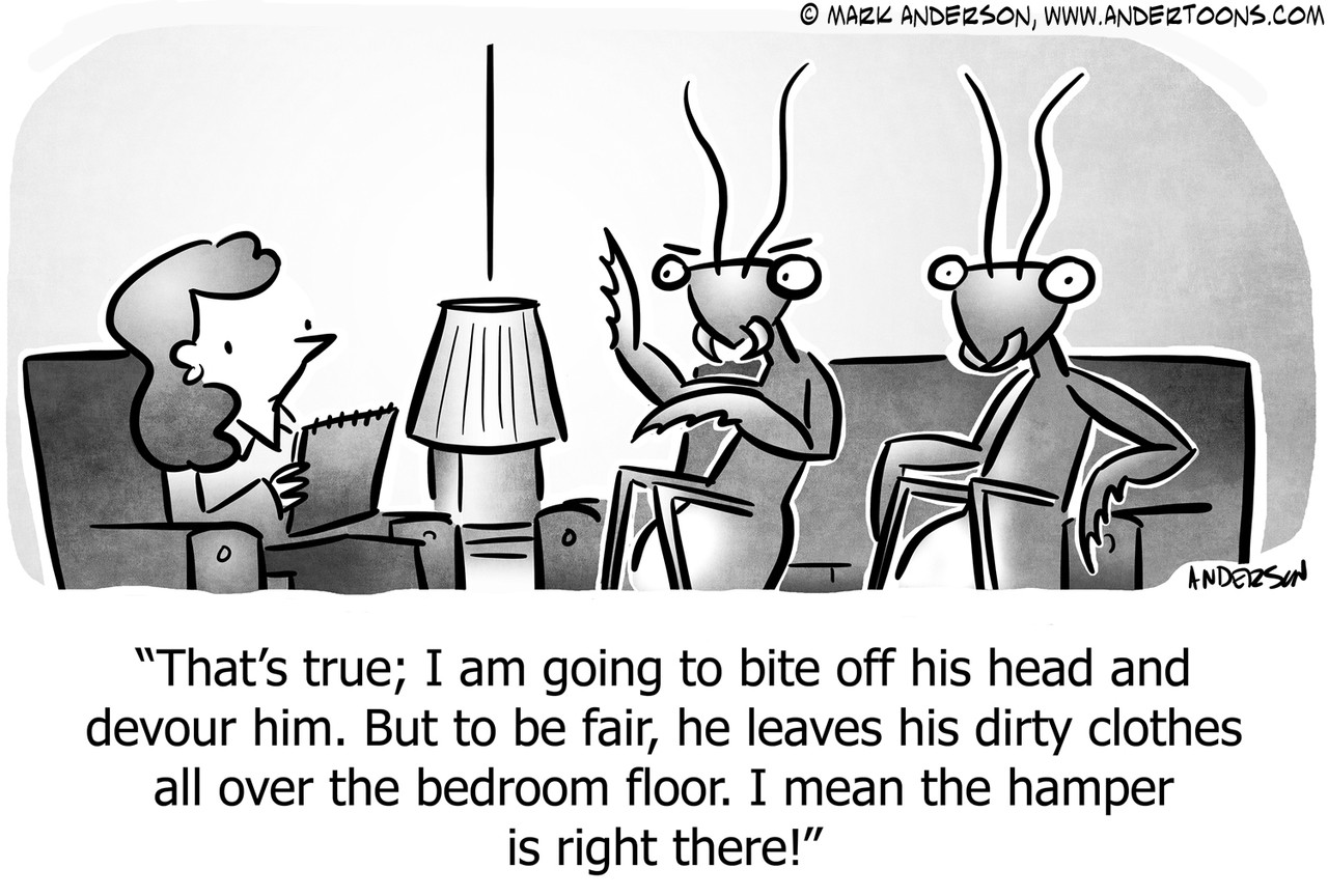 Mantis Cartoon 8298 Andertoons
