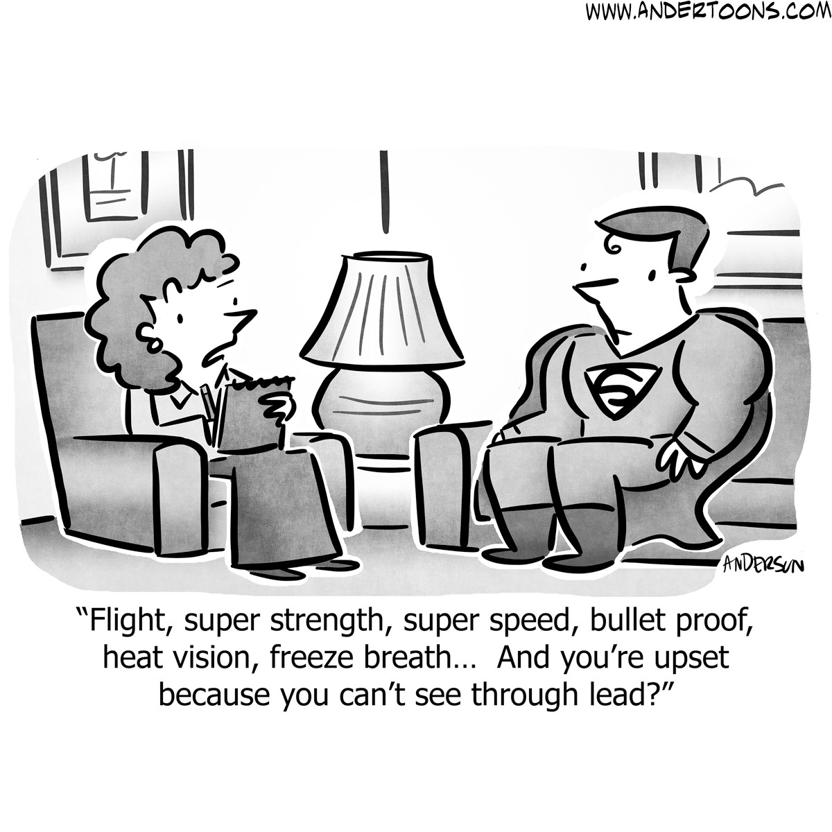 Superman Cartoon 8360 Andertoons