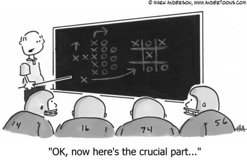 Sports Cartoon # 115 - OK, now here's the crucial part...