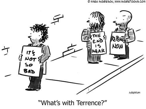 Sign Cartoon # 6111 - What's with Terrence?