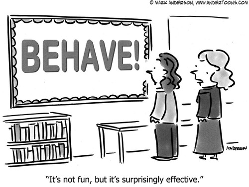 Teacher Cartoon # 6389 - It's not fun, but it's surprisingly effective.