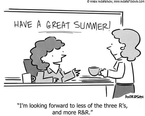 funny teacher cartoons summer