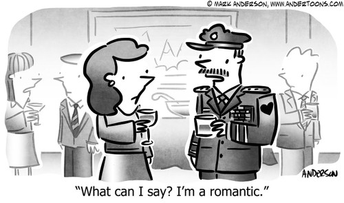 Valentines Cartoon # 8061 - What can I say? I'm a romantic.