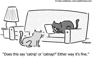 Cat Cartoon # 7010 - ANDERTOONS