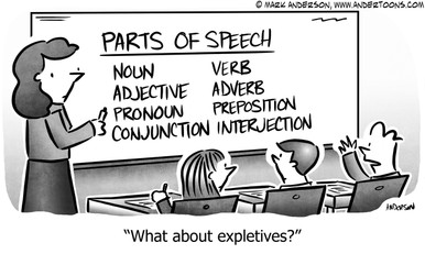 parts of speech cartoons