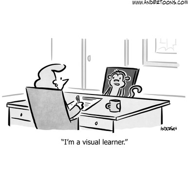 Visual Training Cartoon Monkey Cartoon #8814 - ANDERTOONS