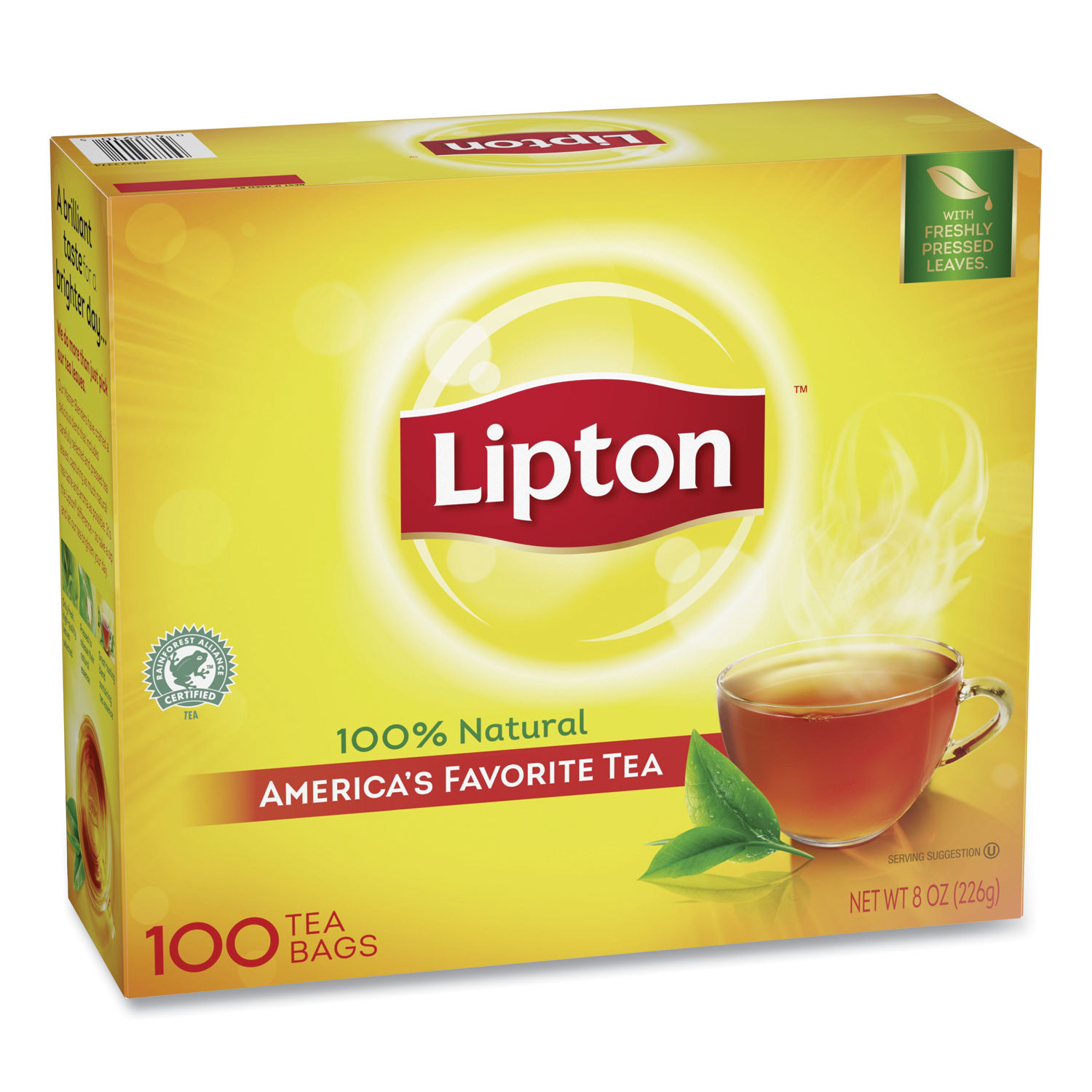 Lipton Tea Bags Black Flavor 100 Bags Per Box