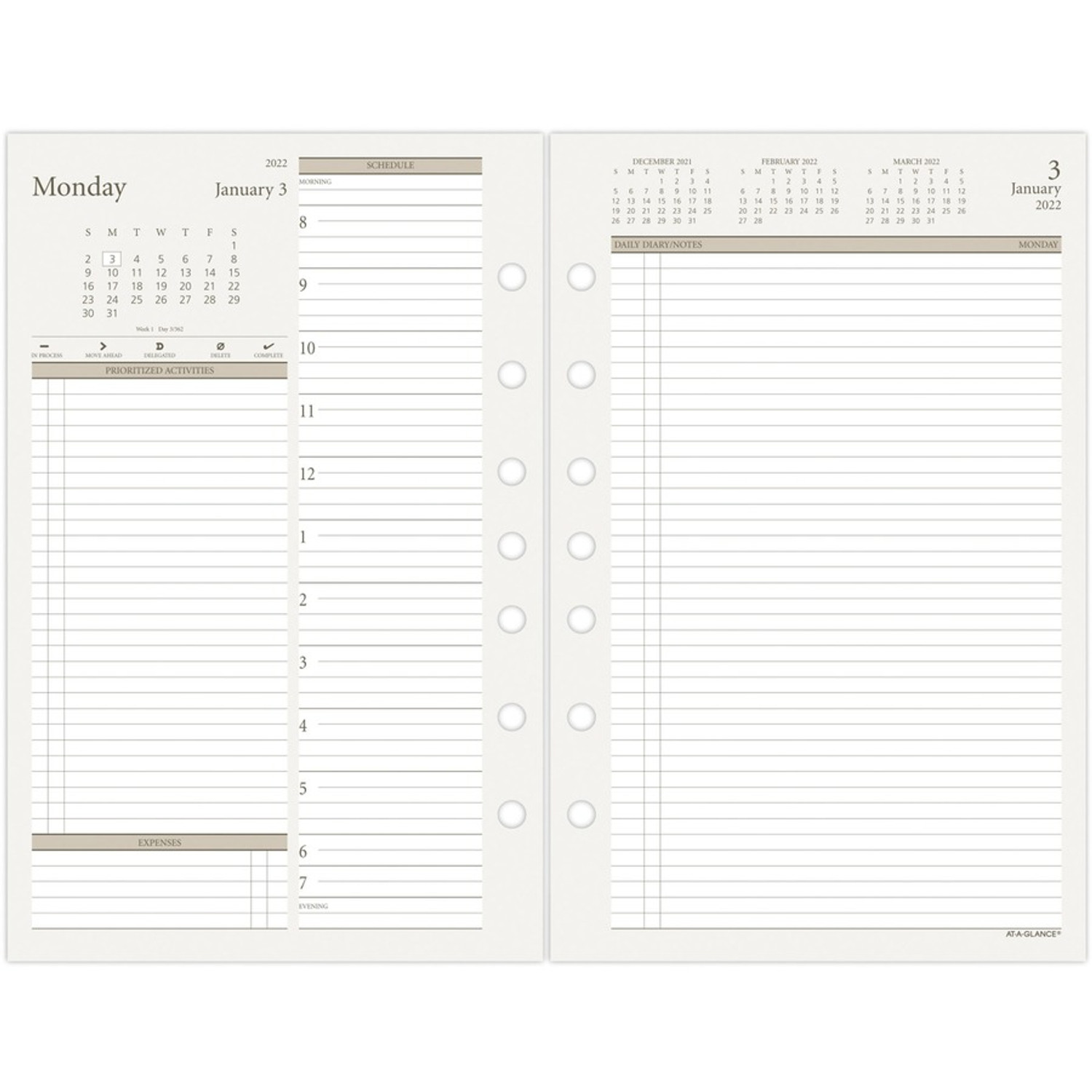 Day Runner Daily Planner Refill Envision Supply Source