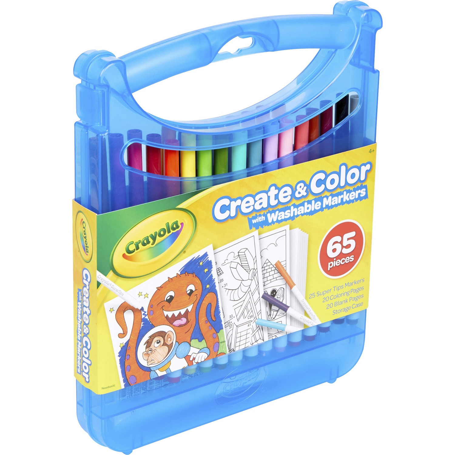 Crayola Art Kit, 65-Piece, 9-1/4Wx11-3/10Lx1-1/4H, Assorted