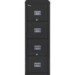Patriot By Fireking Insulated Fire File, 1-Hour Fire Protection, 4 Letter-Size File Drawers, Black, 17.75" X 31.63" X 52.75" (FIR4P1831CBL)