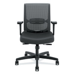 HON Convergence Mid-Back Task Chair, Synchro-Tilt and Seat Glide, Supports Up to 275 lb, Black