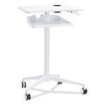 Safco VUM Mobile Workstation, 30.75" x 22.28" x 36.12" to 48.25", White