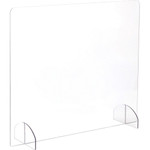 Safco Portable Freestanding Acrylic Sneeze Guard (SAF7502CL) Product Image 