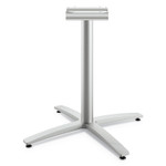 HON Between Seated-Height X-Base for 42" Table Tops, 32.68w x 29.57h, Silver Product Image 