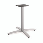 HON Between Seated-Height X-Base for 42" Table Tops, 32.68w x 29.57h, Silver