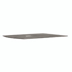 Safco Medina Conference Table Top Half-Section, Rectangular, 48 x 60, Gray Steel