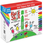 The Pencil Grip Kwik Stix Solid Tempera Pain Sticks, 144/BX, Ast (TPG644) View Product Image